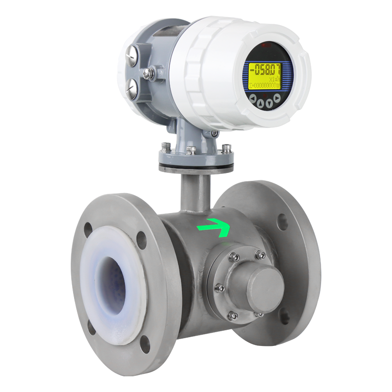 Scraper electrode electromagnetic flow meter